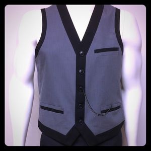 INC international concepts rockabilly chain vest M